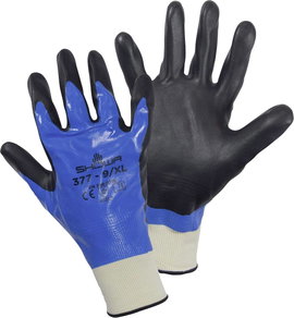 Showa 377 Gr.XL 4703 XL Poliészter, Nylon, Nitril Szerelő kesztyű Méret (kesztyű): 9, XL CAT II 1 pá