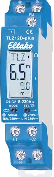 Eltako 23100800 Lépcsőház világítás időkapcsoló Kalapsínes 8 V DC/AC, 12 V DC/AC, 24 V DC/AC, 110 V 