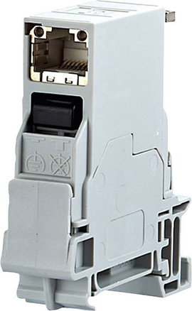 Metz Connect 1401106113KE Hálózati csatlakozódoboz Kalapsínes CAT 6 Szürke