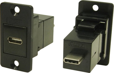 Adapter, Alj, beépíthető C típusú USB aljzat - B típusú USB csatlakozó CP30611 Cliff Tartalom: 1 db