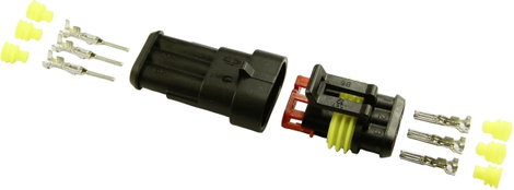 BAAS Superseal készlet AMP-Superseal 1.5mm Series Pólusok száma 3 Raszterméret: 6 mm ES13 1 db
