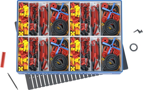 fischertechnik education Class Set Gears Osztály készlettel Építőkészlet Class Set Gears 30 tanuló + 17. kép