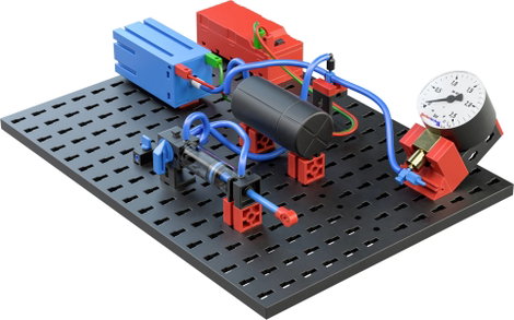 fischertechnik education STEM Pneumatics MINT Kits Építőkészlet STEM Pneumatics 2-4 tanuló 3. kép