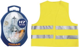 OSRAM Tartalék lámpa doboz + biztonsági mellény EN 471 H7 12 V 12 V 1 készlet PX26d (H x Sz x Ma) 11