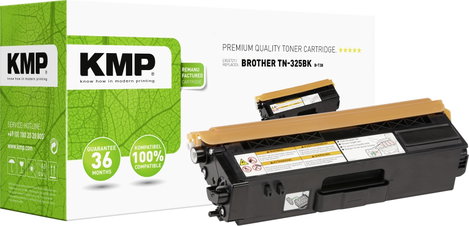 KMP Toner helyettesíti Brother TN-325BK, TN325BK Kompatibilis Fekete 4000 oldal B-T38