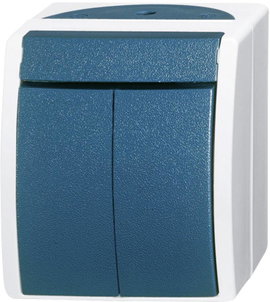 Busch-Jaeger 2601/5 W-53 Kapcsoló család nedves helyiségbe Sorozatkapcsoló Falra szerelhető, Ocean K
