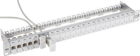 Metz Connect 130920-E 24 port Hálózati patchpanel 483 mm (19) CAT 6A 1 ME 2. kép