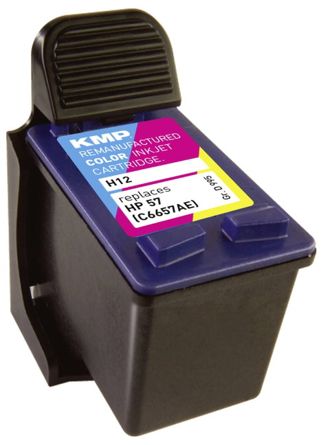 KMP Tinta helyettesíti HP 57, C6657AE Kompatibilis Cián, Bíbor, Sárga H12 0995,4570 3. kép