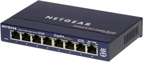 8 portos Gigabites RJ45 ethernet switch 1000 MBit/s Netgear GS108GE