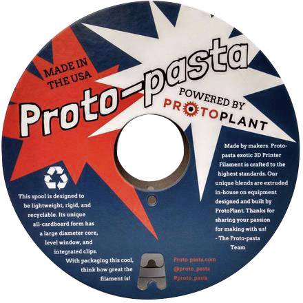 Proto-Pasta FEP11705 3D nyomtatószál PLA mágneses 1.75 mm 500 g Szürke 1 db