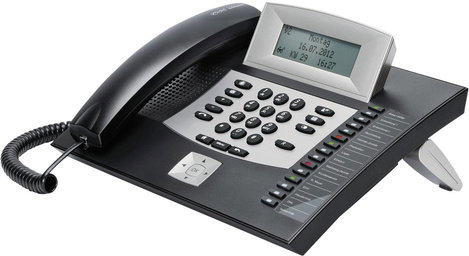 Auerswald COMfortel 1600 Rendszertelefon, ISDN Headset csatlakozó, Kihangosító, Érintőkijelzős Világ