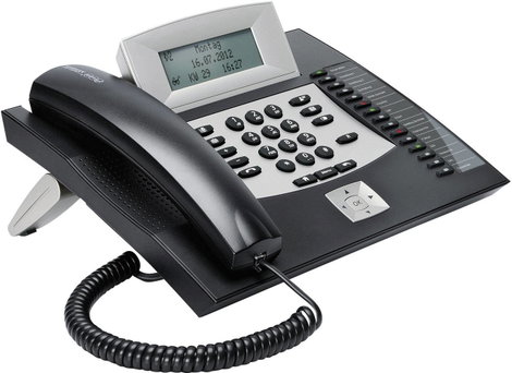Auerswald COMfortel 1600 Rendszertelefon, ISDN Headset csatlakozó, Kihangosító, Érintőkijelzős Világ 3. kép