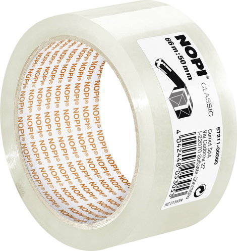 Nopi Packband Classic 57211 Csomagolószalag Átlátszó (H x Sz) 66 m x 50 mm 1 db 2. kép