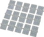 DU-BRO Hinges 16/28 Zsanér Négyszög Poliamid (H x Sz) 28 mm x 16 mm 15 db bélyegkép