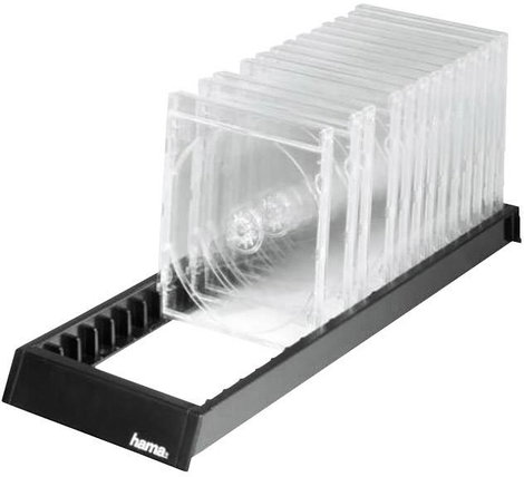 Hama CD flipper 22 CD Műanyag Fekete 1 db (Sz x Ma x Mé) 144 x 29 x 360 mm 00048107