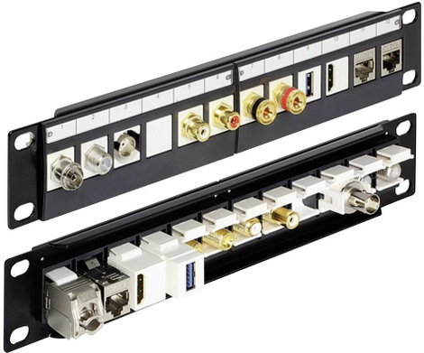 Delock 43259 12 port Hálózati patchpanel 254 mm (10) Szereletlen 1 ME 4. kép