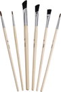 ZAHN Pinsel E10710-21 Modellező ecset Finom szőr 6 részes bélyegkép