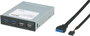 Akasa neu 4 port USB 3.2-USB 2.0 előlapi rekesz hub Fekete bélyegkép