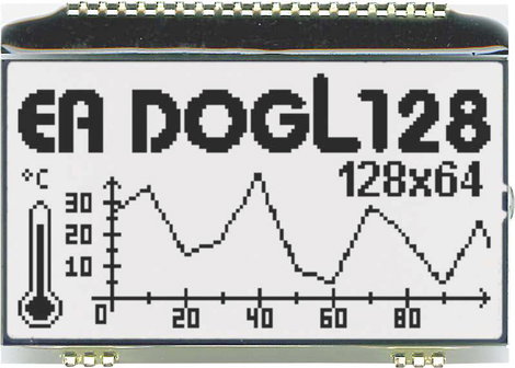 DISPLAY VISIONS LC kijelző (Sz x Ma x Mé) 68 x 51 x 2.8 mm