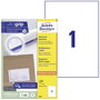 Avery-Zweckform 3478 Univerzális etikett 210 x 297 mm Papír Fehér 100 db Véglegesen tapadó Tintasuga bélyegkép