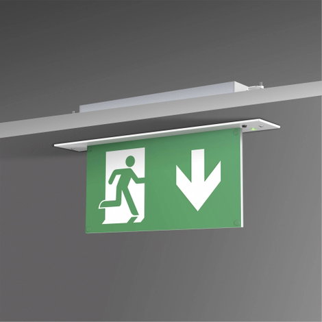 B-SAFETY BR 554 030 Menekülési útvonal vészvilágítás Mennyezetre történő szerelés