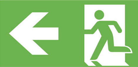 B-SAFETY BR 559 030 Menekülési útvonal vészvilágítás Mennyezetre történő szerelés 3. kép