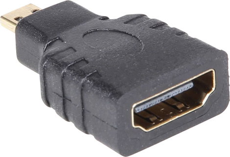Joy-it K-1482 HDMI adapter Raspberry Pi [1x HDMI dugó, D mikro - 1x HDMI alj] Árnyékolt 2. kép