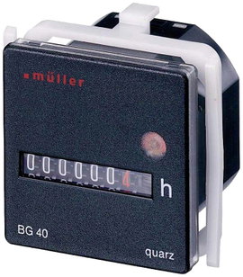 Müller BG 40.17 12-48V DC Üzemóra számláló Gördülő számlálómű