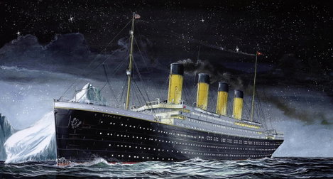 Revell 05804 R.M.S. Titanic Hajómodell építőkészlet 1:1200 2. kép