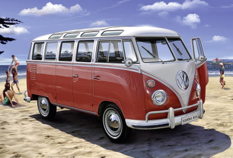 Revell 07399 VW T1 Samba Bus Autómodell építőkészlet 1:24 2. kép