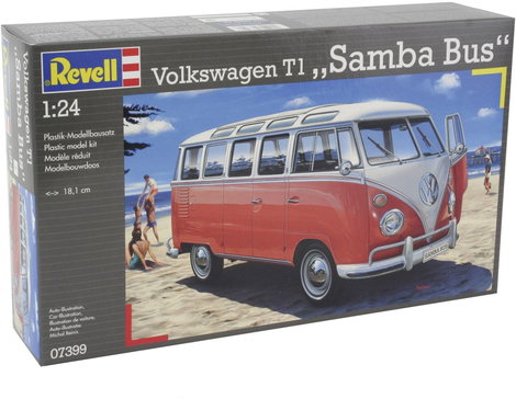 Revell 07399 VW T1 Samba Bus Autómodell építőkészlet 1:24 5. kép