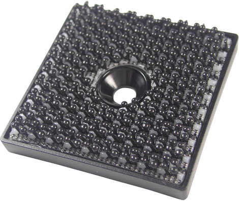 Binder Band 76768 Tépőzár négyzet Felcsavarozható Horgos fél (H x Sz) 32 mm x 32 mm Fekete 1 db