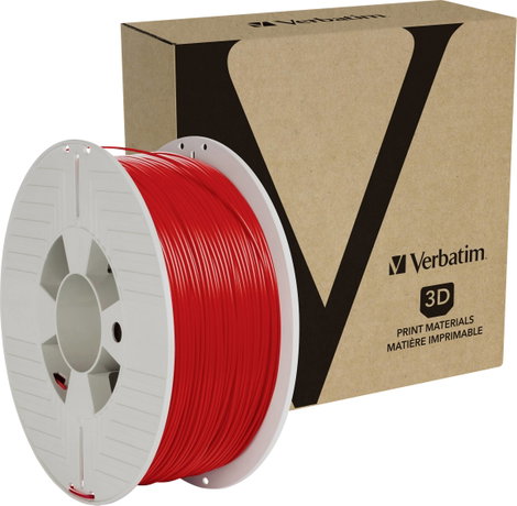 Verbatim 55320 neu 3D nyomtatószál PLA műanyag 1.75 mm 1000 g Piros 1 db 2. kép