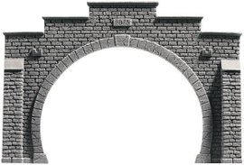 NOCH 48052 PROFI plus TT Tunnel-Portal 2 sínes Keményhab kész modell, Festett