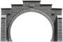 NOCH 48052 PROFI plus TT Tunnel-Portal 2 sínes Keményhab kész modell, Festett bélyegkép