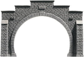 NOCH 34852 PROFI plus N Tunnel-Portal 2 sínes Keményhab kész modell, Festett