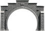NOCH 34852 PROFI plus N Tunnel-Portal 2 sínes Keményhab kész modell, Festett bélyegkép