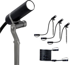 Paulmann Plantini 94156 Világításrendszer, Plug & Shine LED-es kerti fényszóró bővítés 3 részes kész