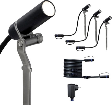 Paulmann Plantini 94154 Világításrendszer, Plug & Shine LED-es kerti fényszóró kezdőkészlet 3 részes 4. kép