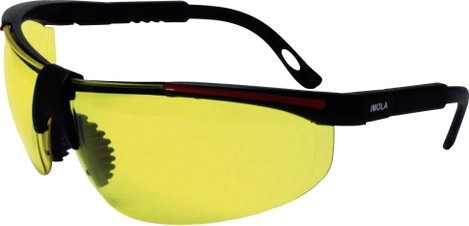 protectionworld 2012008 Védőszemüveg UV-védelemmel Fekete, Piros EN 166-1 DIN 166-1