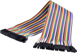 Renkforce JKFF403 Jumpe kábel Arduino, Banana Pi, Raspberry Pi [40x Áthidaló huzal alj - 40x Áthidal