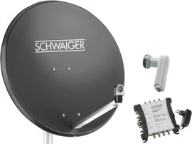 Schwaiger SPI9961SET6 SAT berendezés vevő nélkül Résztvevők száma: 8 80 cm
