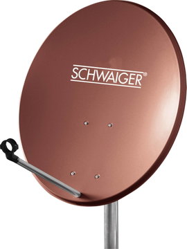 Schwaiger SPI550.2 SAT antenna 60 cm Reflektor anyaga: Acél Téglavörös