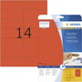 Herma 5059 Univerzális etikett 105 x 42.3 mm Papír Piros 280 db Véglegesen tapadó Tintasugaras nyomt bélyegkép