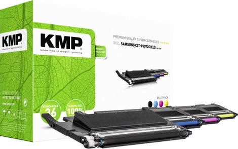 KMP Toner kombi csomag helyettesíti Samsung CLT-P4072C, CLT-K4072S, CLT-C4072S, CLT-M4072S, CLT-Y407