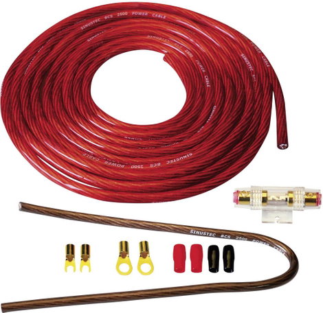 Sinustec BCS-2500 Autó HiFi végfok csatlakozó készlet 25 mm²