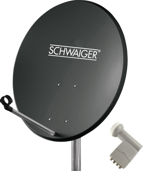 Schwaiger SPI5501SET4 SAT berendezés vevő nélkül Résztvevők száma: 4