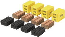 MBZ 80201 H0 raklap betöltése, tégla Lasercut építőkészlet