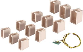 Viessmann Modelltechnik 6005 Beltéri világítás, épület Fehér 1 készlet