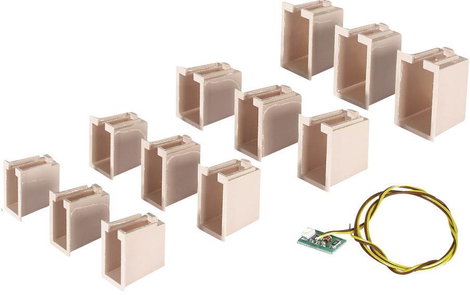 Viessmann Modelltechnik 6005 Beltéri világítás, épület Fehér 1 készlet